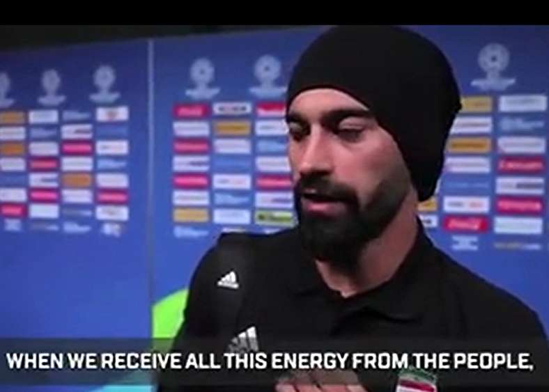 گفت و گوی رامین رضاییان با خبرنگار AFC درباره بازی با ژاپن