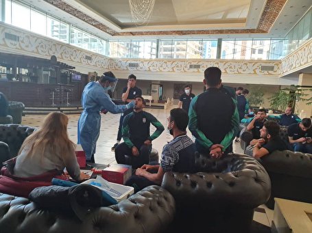 بازیکنان و کادر فنی تیم امید تست کرونا دادند