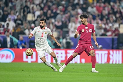تصاویری از دیدار تیم های ملی قطر و اردن