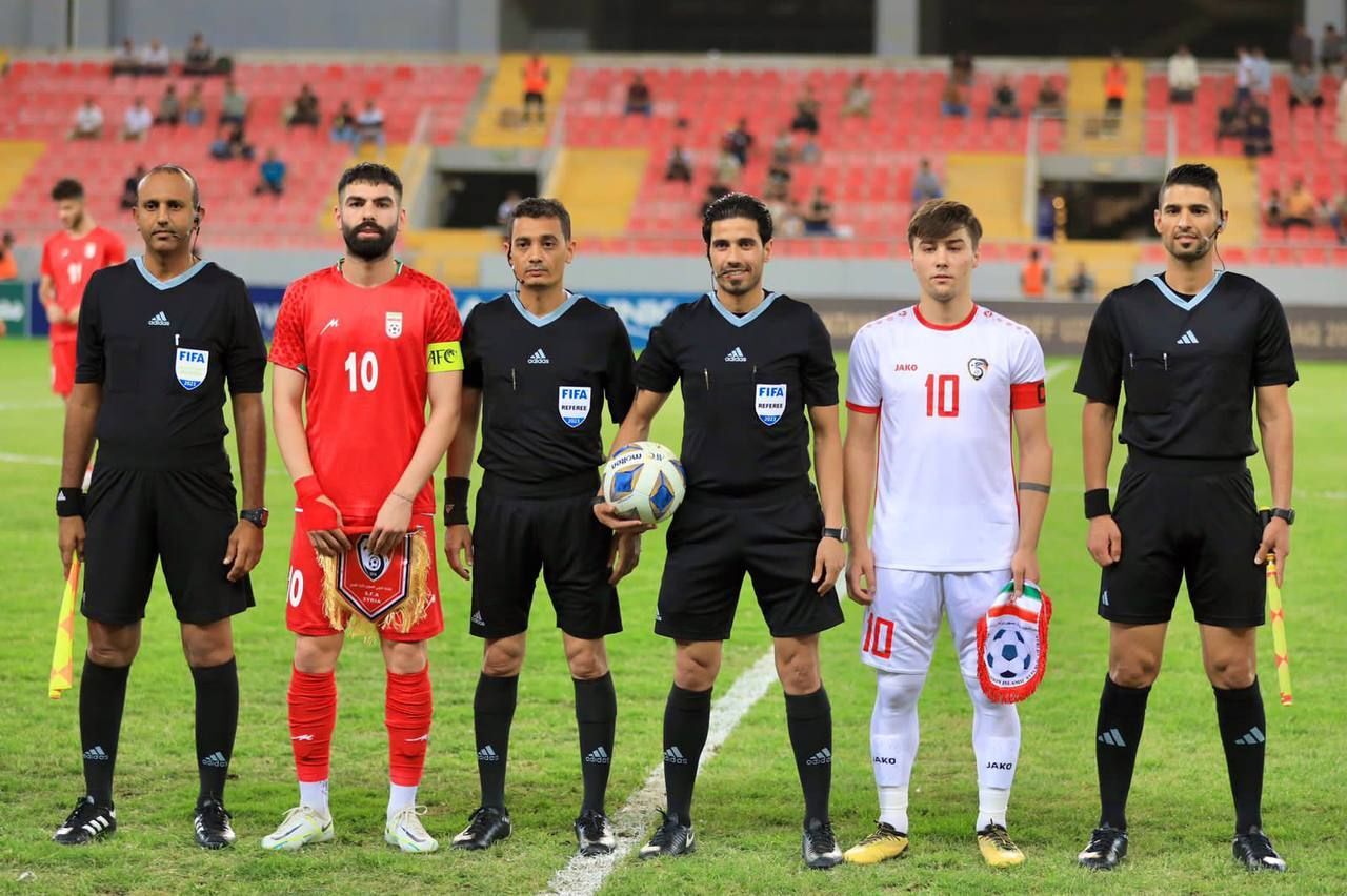 پایان نیمه نخست دیدار تیم های امید ایران و سوریه