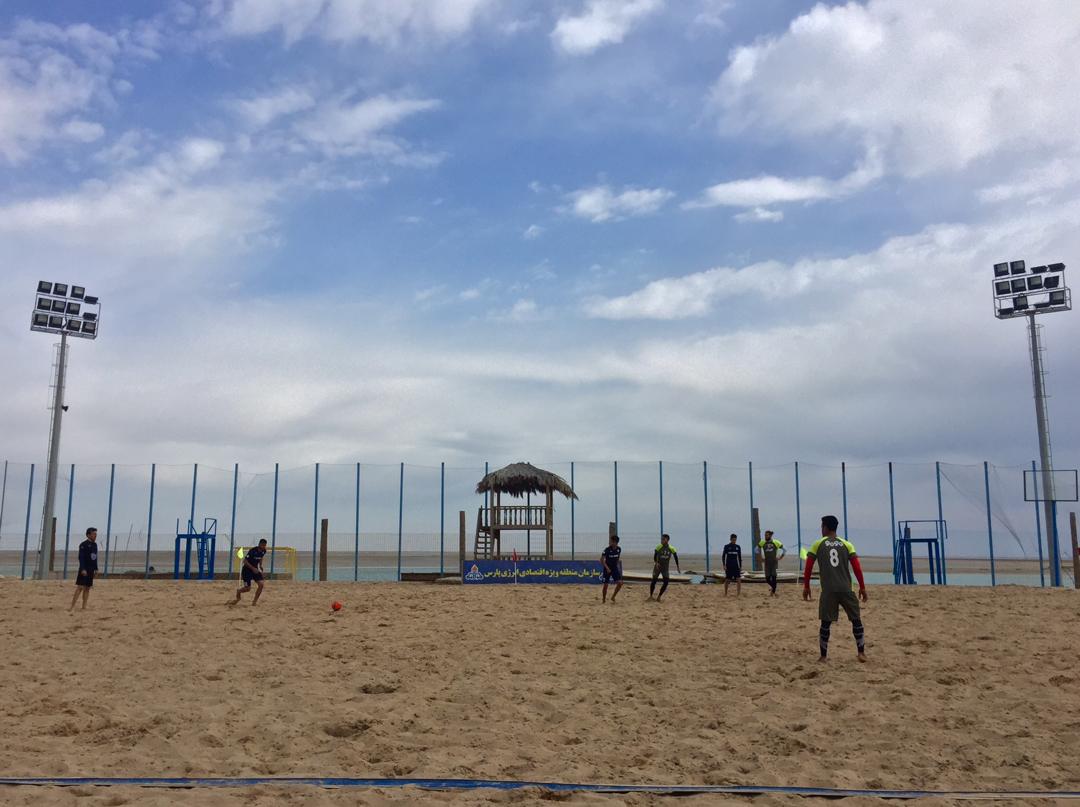 پیروزی تیم ملی فوتبال ساحلی در بازی درون اردویی