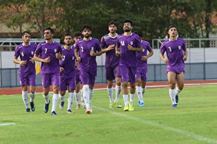 تمرين بازيكنان اميد بعد از ديدار با ازبكستان