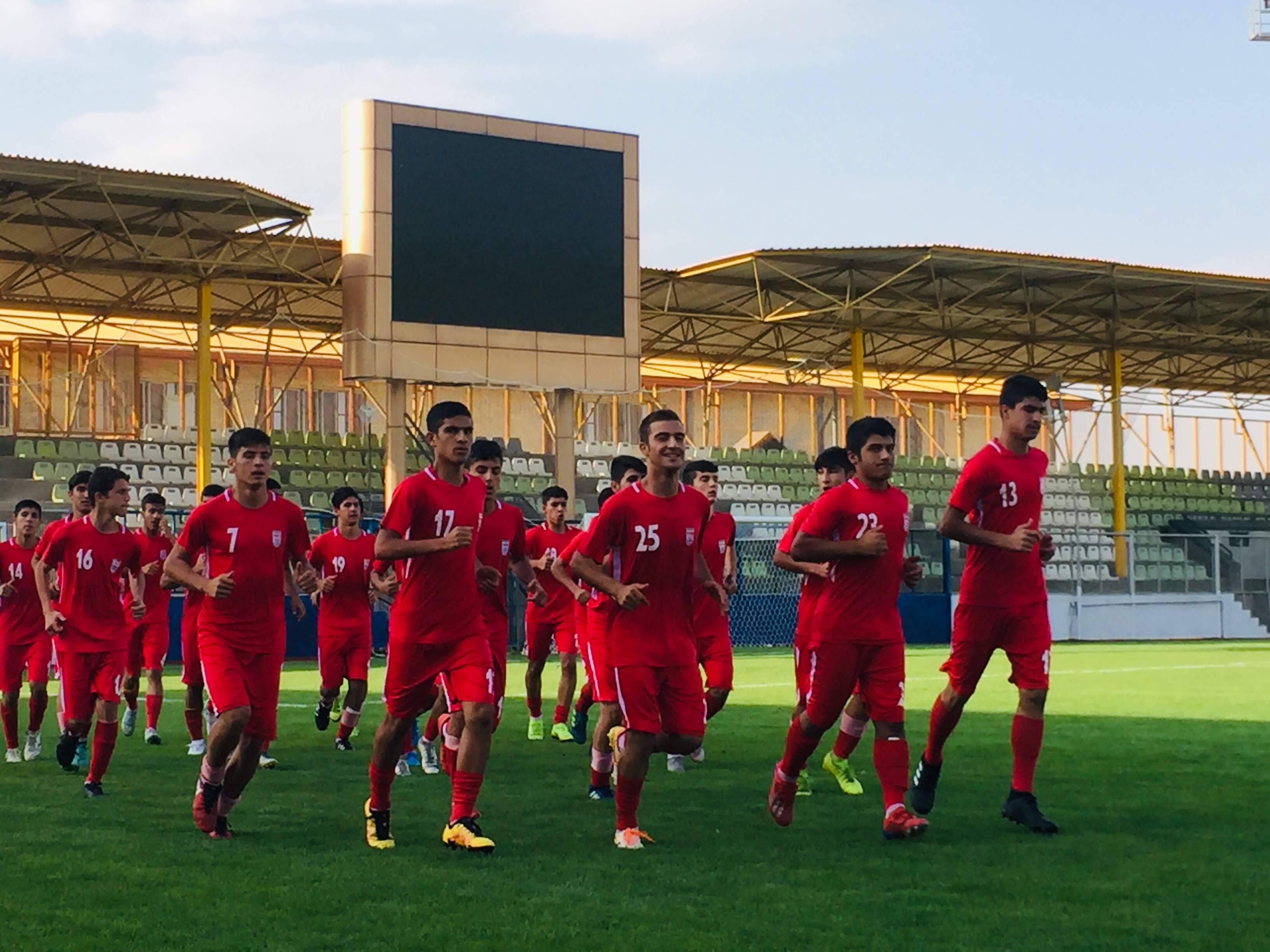 تمرین رسمی نوجوانان ایران برگزار شد