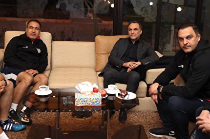 دیدار سرپرست فدراسیون فوتبال با کادر فنى تیم ملی فوتبال المپیک