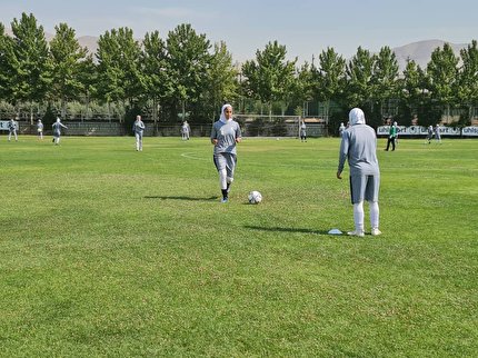برگزاری تمرین تیم ملی فوتبال بانوان