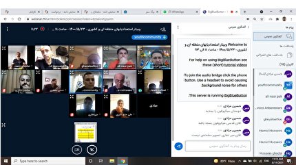 وبینار رئیس کمیته جوانان با استعدادیابان استانی برگزار شد