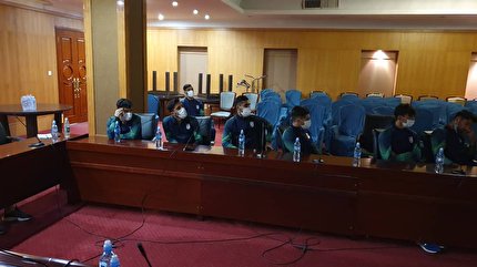 برگزاری جلسه فنی بازی ایران - لبنان در سالن جلسات هتل تاجیکستان