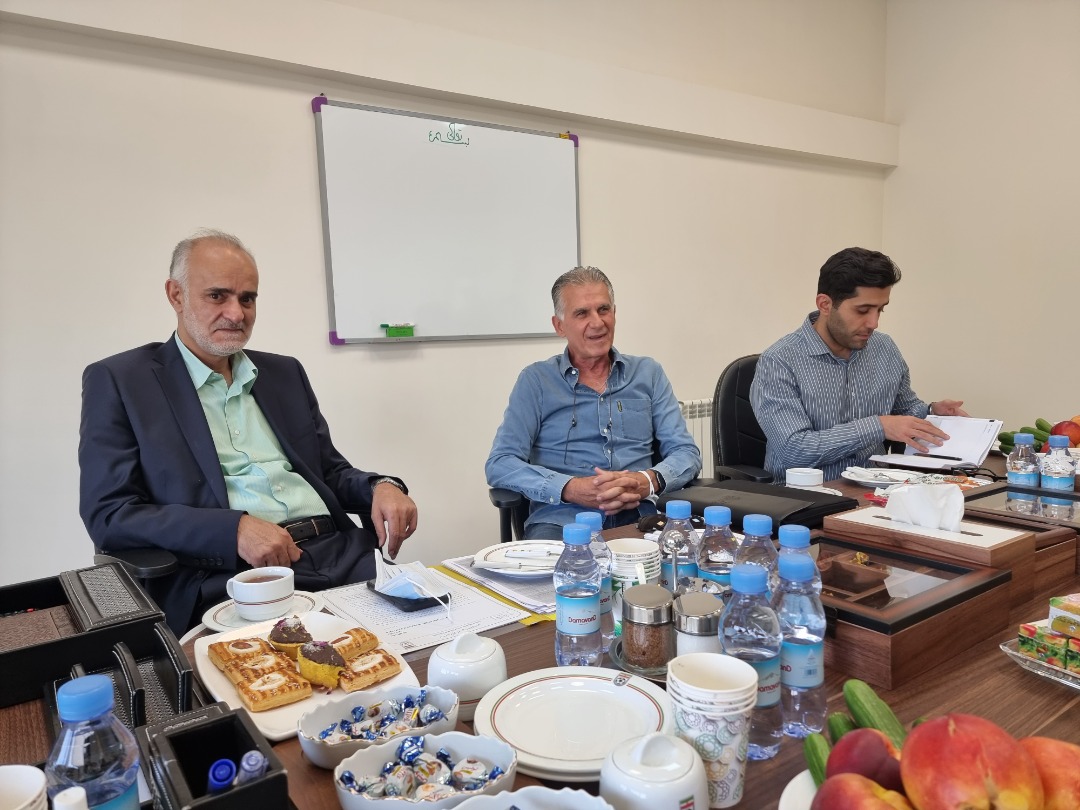 جلسه رییس و نایب رییسان فدراسیون فوتبال با کی روش برگزار شد