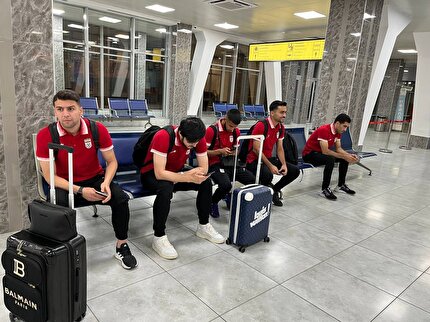 تیم ملی فوتبال وارد بیشکک شد