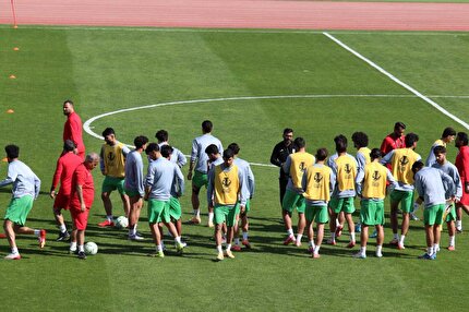 برگزاری تمرین امیدها پس از بازی با کره جنوبی در ۲ گروه