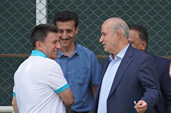 تیم ملی در حضور رییس فدراسیون تمرین کرد