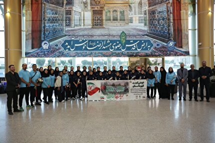ورود تیم ملی فوتبال بانوان به مشهد