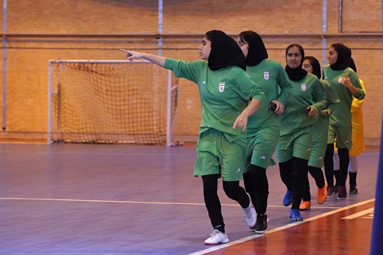 گزارش تصویری از تمرینات تیم ملی فوتسال دختران نوجوان