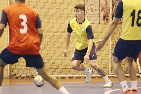 گزارش تصویری از تمرین تیم ملی فوتسال