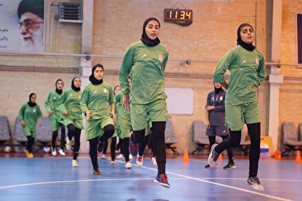 گزارش تصویری از تمرین تیم ملی فوتسال دختران نوجوان