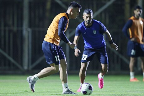 گزارش تصویری از تمرین تیم ملی