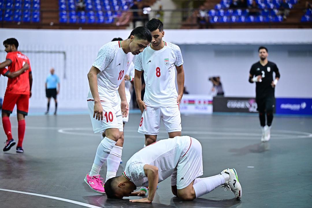 صعود مقتدرانه تیم ملی فوتسال به جام ملتهای آسیا