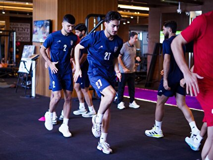 تمرین سبک ملی‌پوشان صبح بازی با تانزانیا