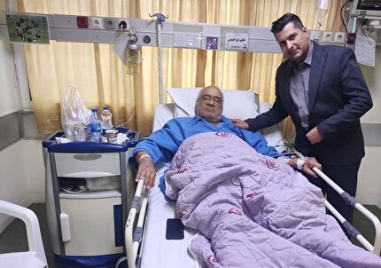 عیادت رئیس دپارتمان داوری از سیدرضا غیاثی